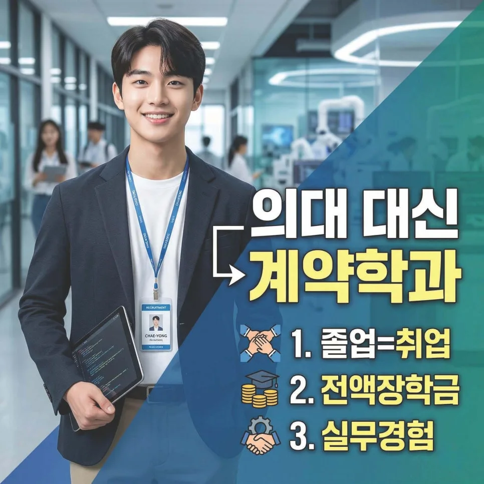 2026년 계약학과, 의대 대신 선택해야 할 3가지 이유