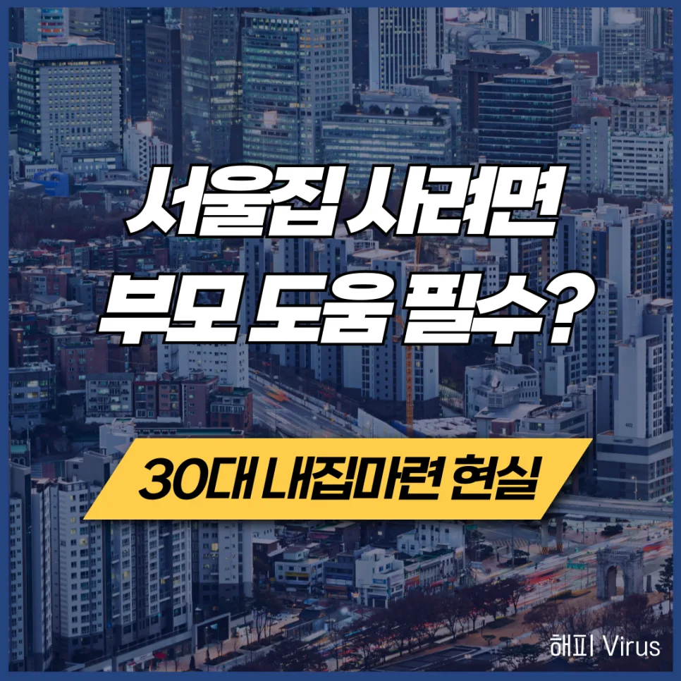 30대 서울 내 집 마련, 부모 도움 없이 가능할까? 2026년 현실 분석