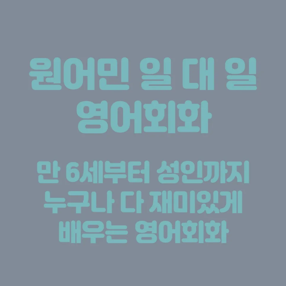 신설동역 영어회화 2026: 일대일 원어민 수업 장단점 비교