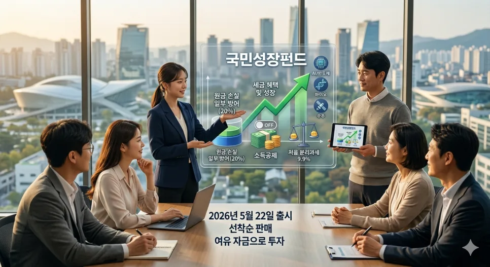국민성장펀드 2026년 5월 출시: 원금 보장되는 세금 절약법