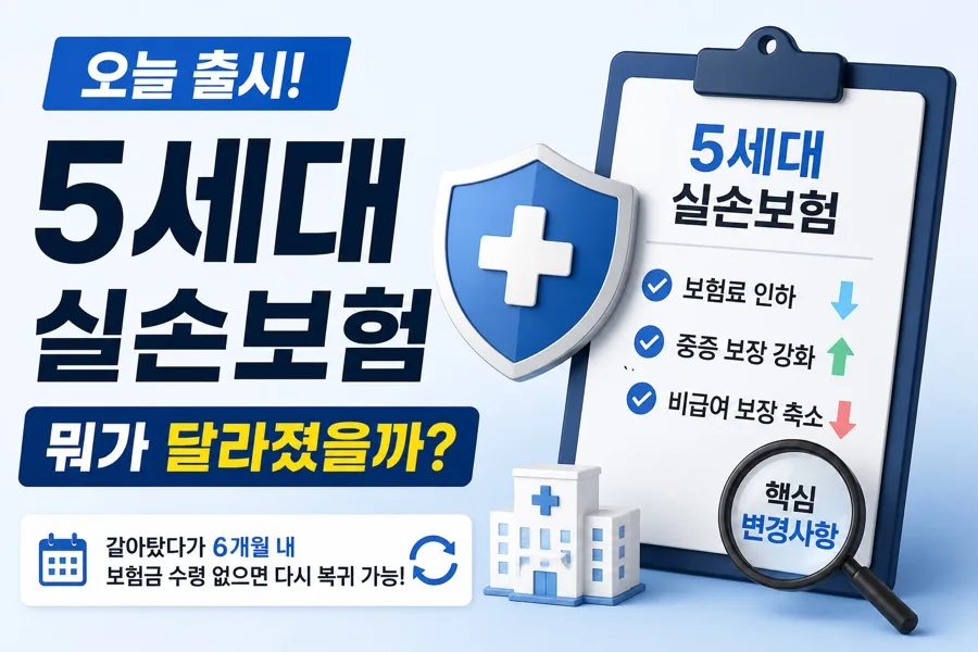 5세대 실손보험, 2026년 보험료·보장 비교 및 갈아타기 전략