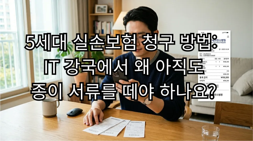 5세대 실손보험 청구, 종이 서류 없이 하는 법 2026