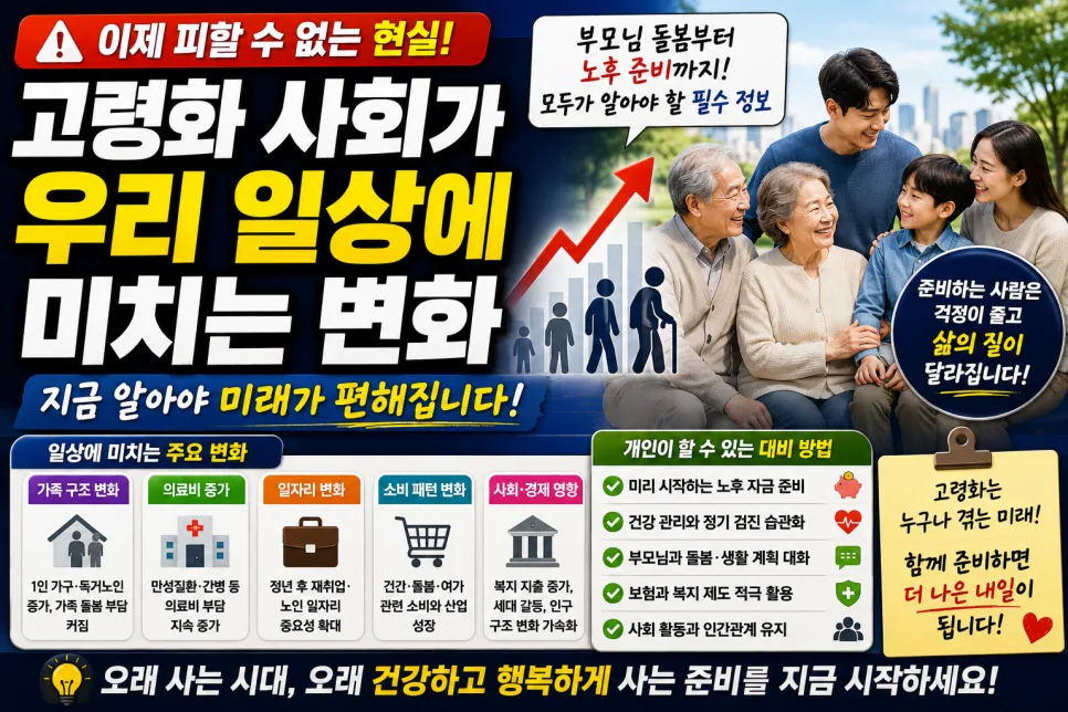 고령화 사회 변화와 대비법: 2026년 필수 체크리스트