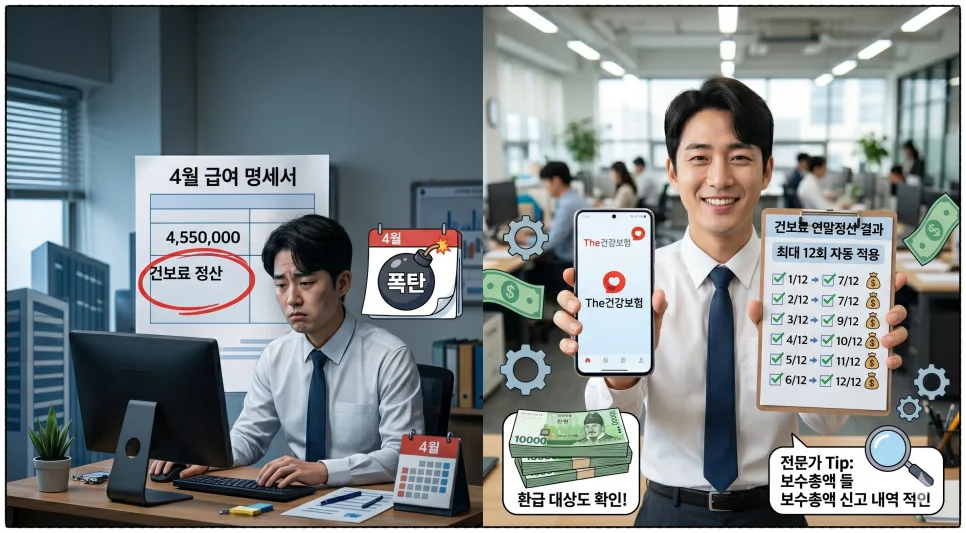 직장인 건보료 연말정산, 2026년 12회 분할납부 총정리