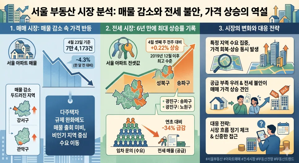 서울 아파트 매물 급감, 가격은 왜 오를까? 2026년 전망