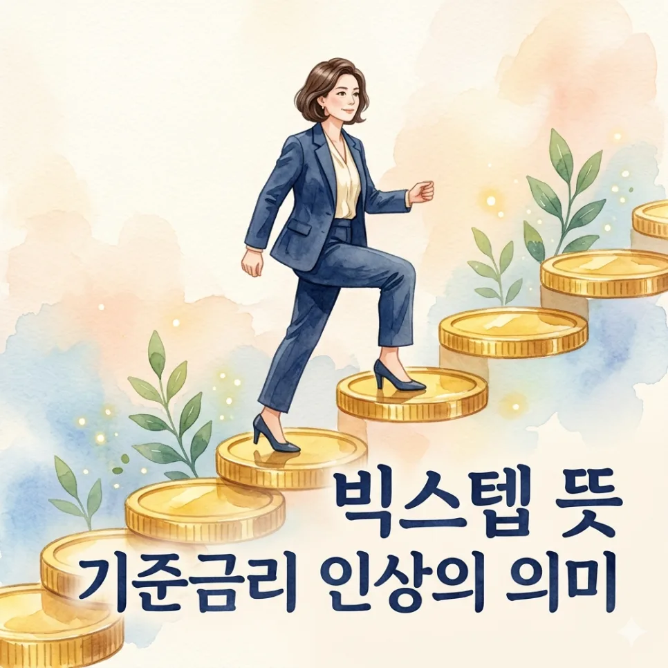 빅스텝 뜻과 기준금리 0.5%p 인상 효과 2026년 전망
