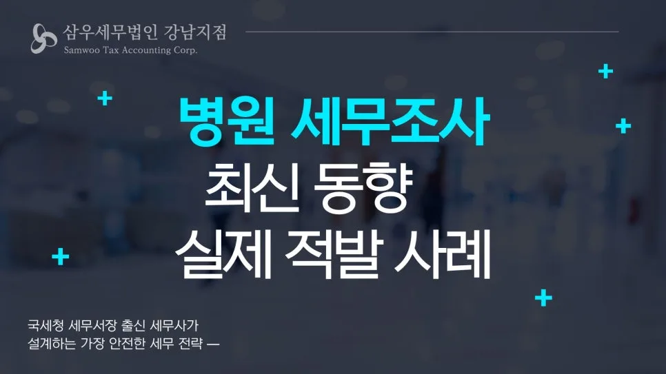 병원 세무조사 적발 항목 2026: 비용·주의사항 총정리