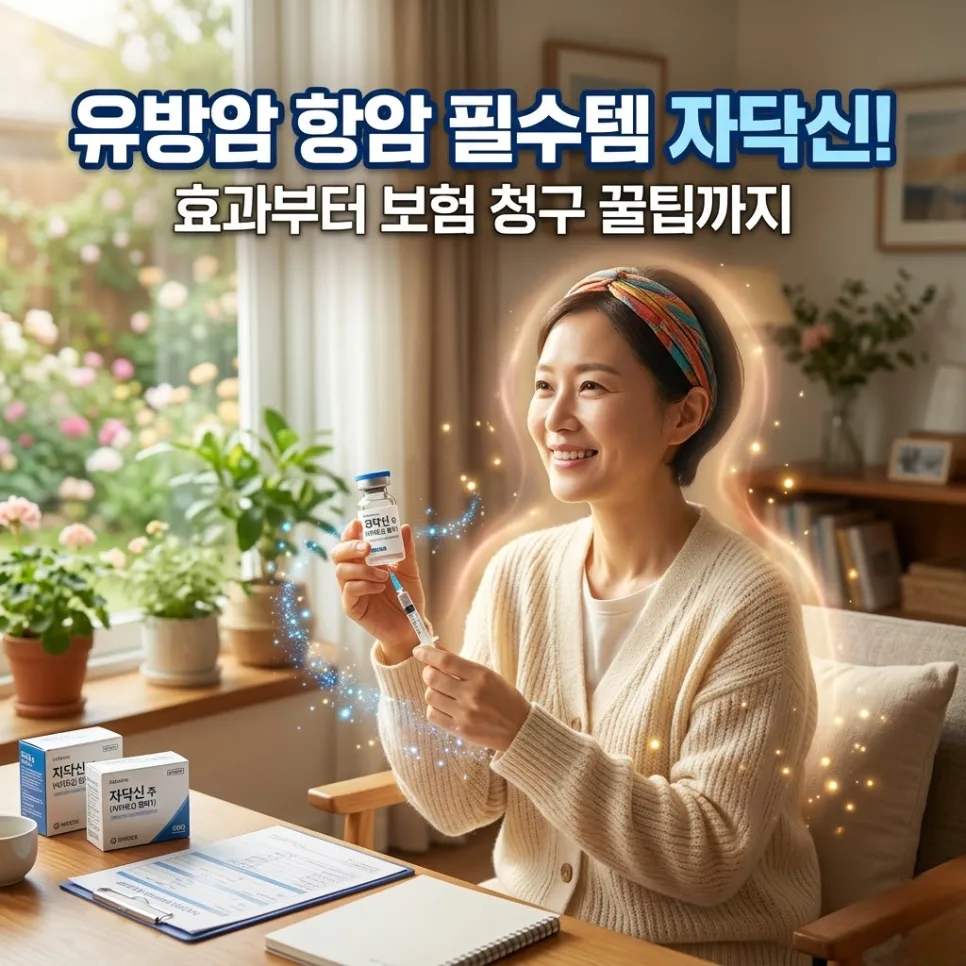 유방암 항암 면역력 강화제 자닥신 2026: 효과, 보험 청구, 주의사항 총정리