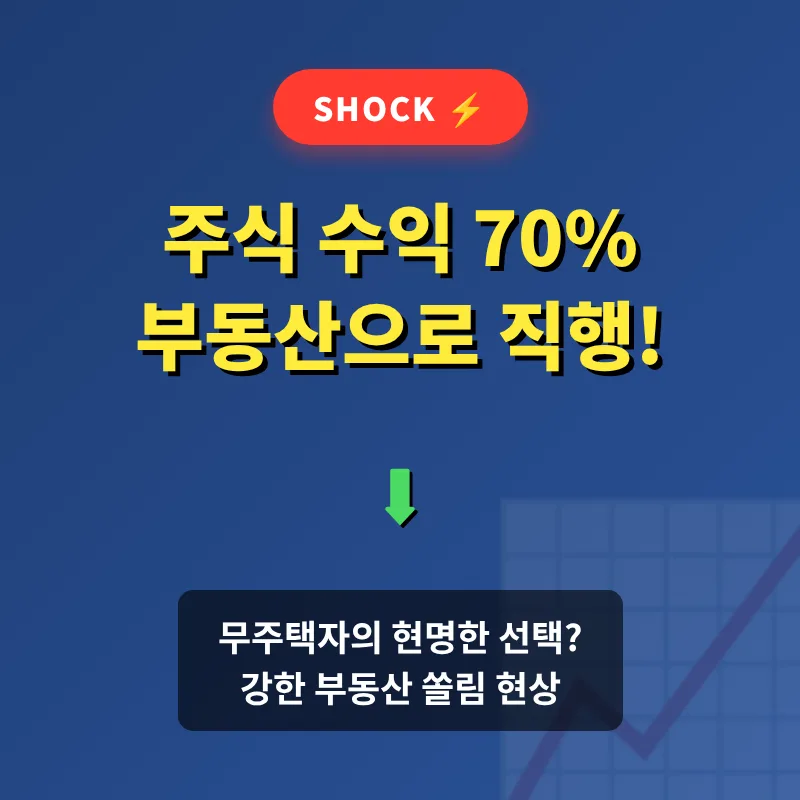 주식 수익 70% 부동산 재투자, 무주택자 내 집 마련 전략 2026