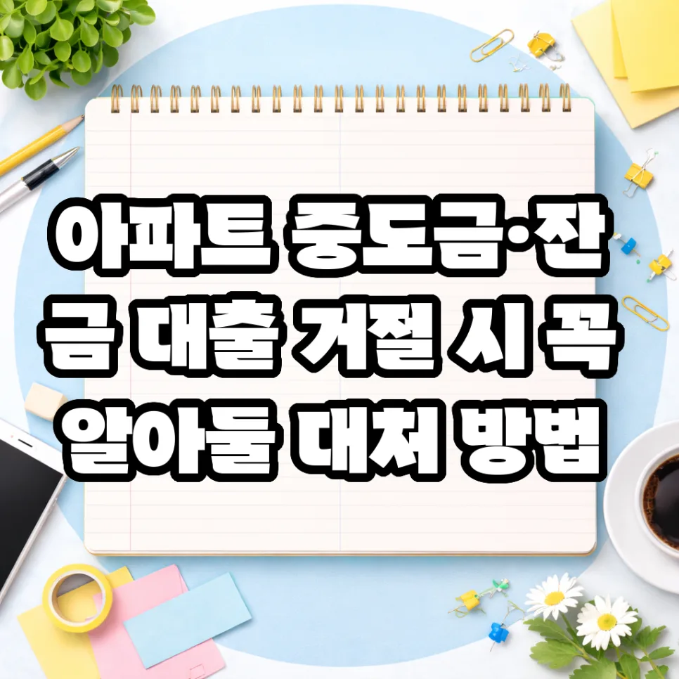 아파트 대출 거절 시 대처법 2026: 재심사부터 시행사 협의까지