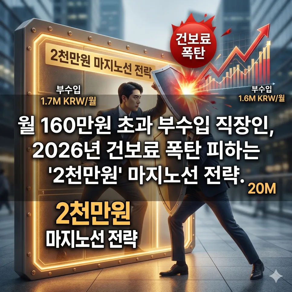 월 160만원 초과 부수입 직장인, 2026년 건보료 폭탄 피하는 법