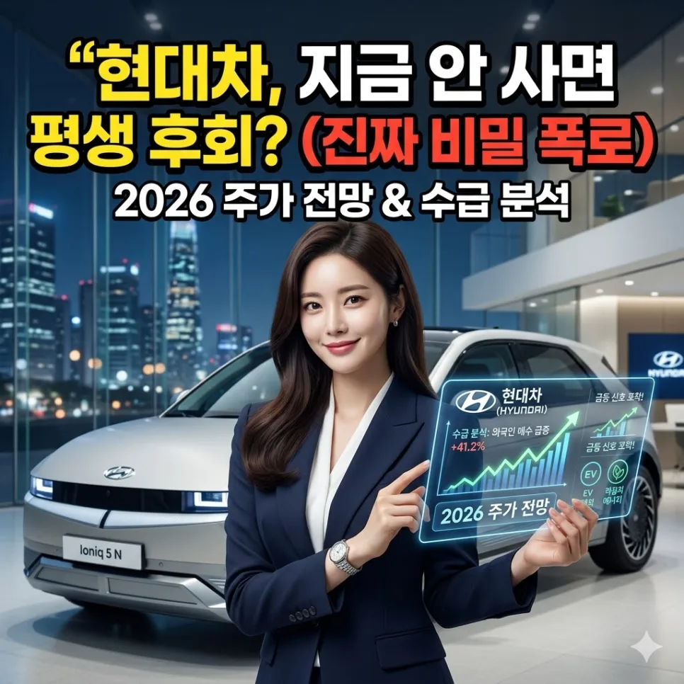 현대차 주가 전망 2026: 지금 자동차주 투자 재점검 타이밍?