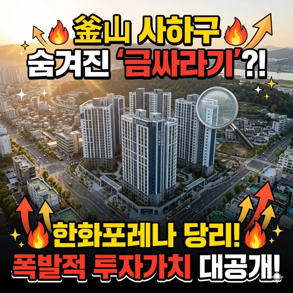 한화포레나 부산당리 2029년 입주 전망과 투자가치 분석 2026