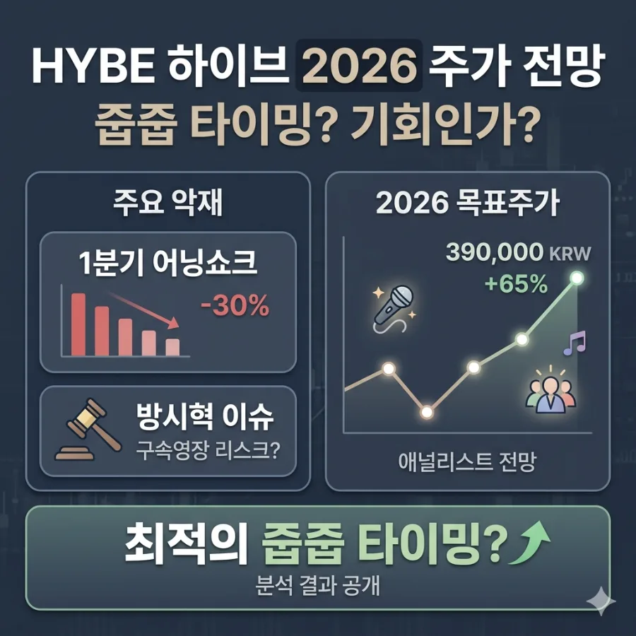 하이브 주가 2026년 전망: 방시혁 리스크와 AI 플랫폼 가치 분석