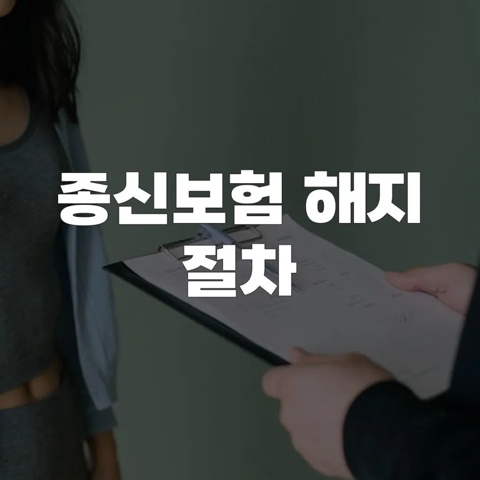 종신보험 해지, 2026년 변경된 절차와 환급금 계산법 총정리