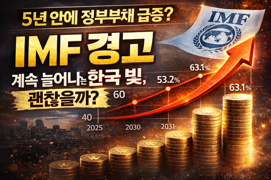 IMF가 경고한 한국 정부부채 증가 속도: 2026년 이후 전망과 대책