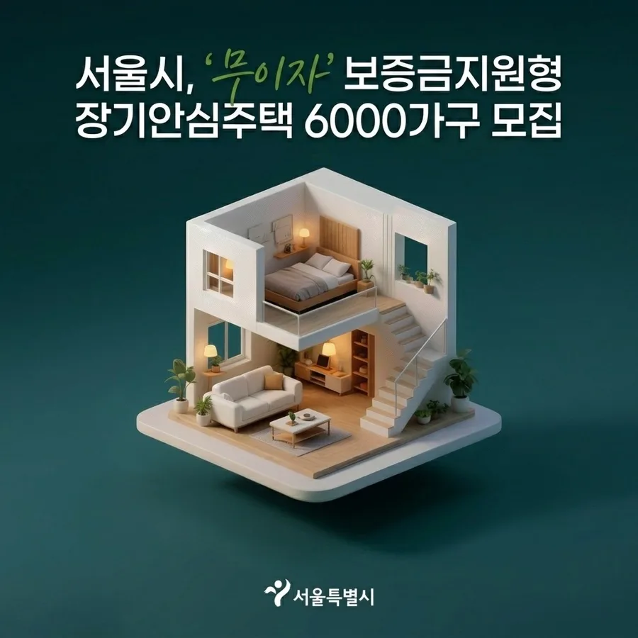 2026년 서울 장기안심주택, 최대 7천만원 무이자 지원받는 법