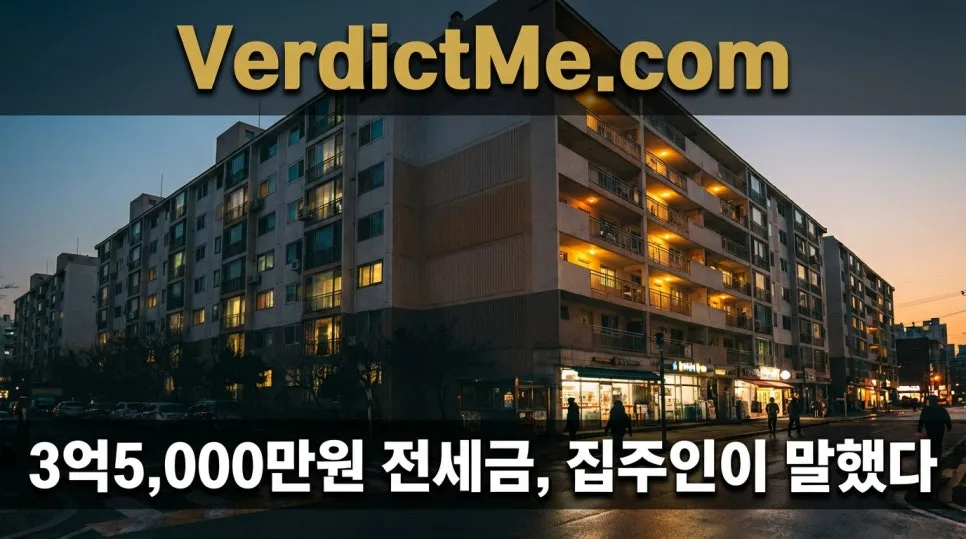 전세 사기 의심 사건: 3.5억 전세금, 집주인 거짓말 진실은? 2026
