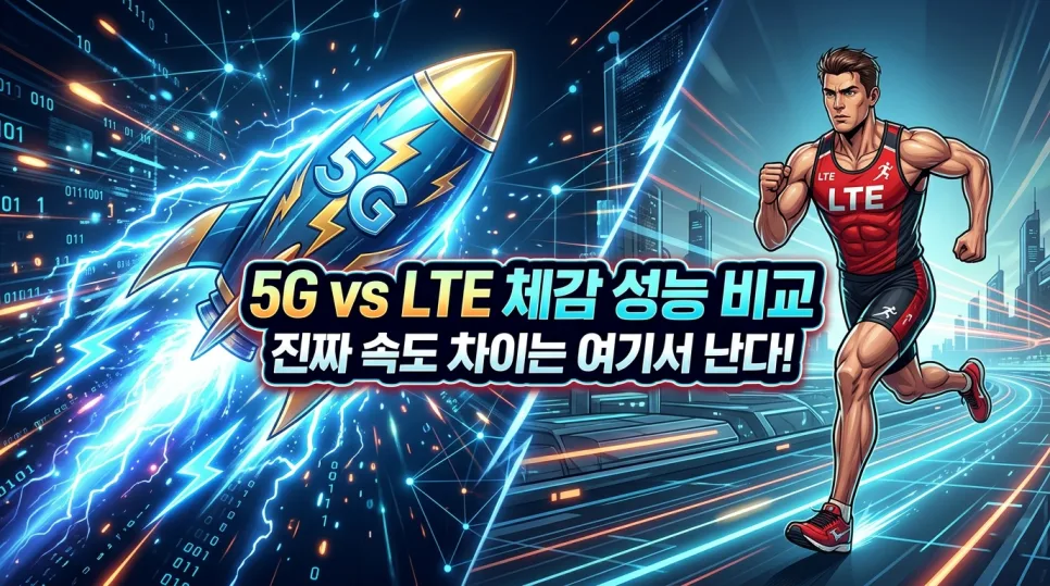 5G vs LTE 차이점 2026년 총정리: 속도·배터리·체감 성능 비교