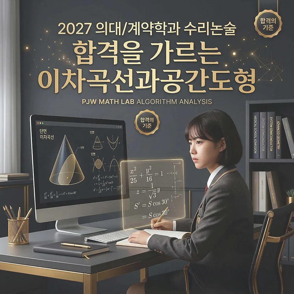 2027 의대/계약학과 수리논술: 이차곡선·공간도형 핵심 공략법 2026