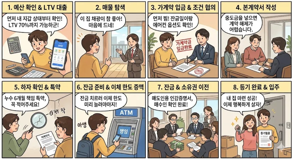 2026년 부동산 매매 절차: 가계약부터 잔금까지 완벽 가이드