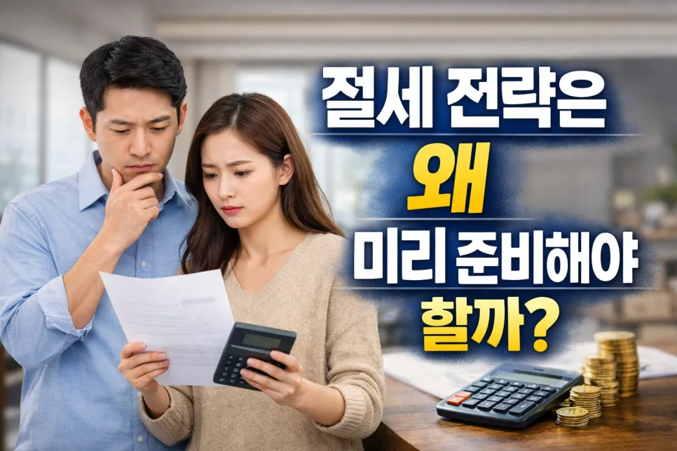 2026년 절세 전략, 미리 준비해야 하는 이유와 방법 총정리