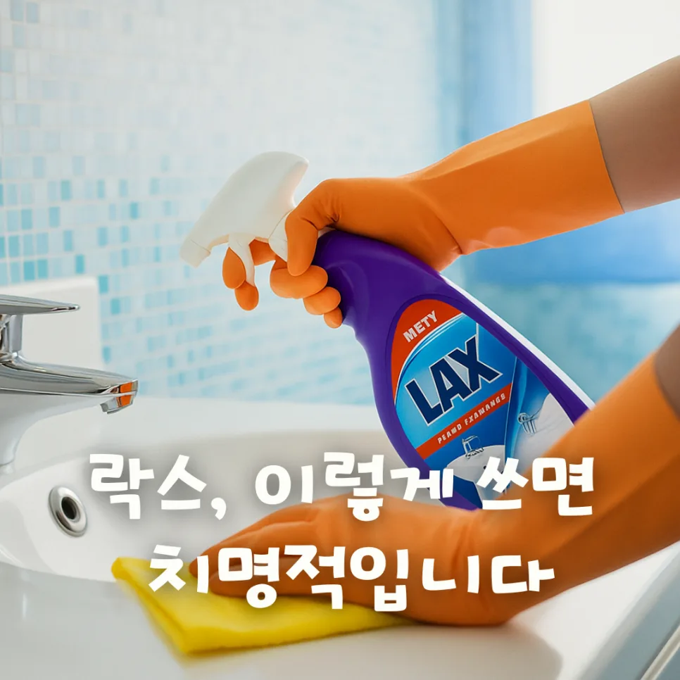 락스 화장실 청소 위험성: 2026년 안전 사용법 총정리