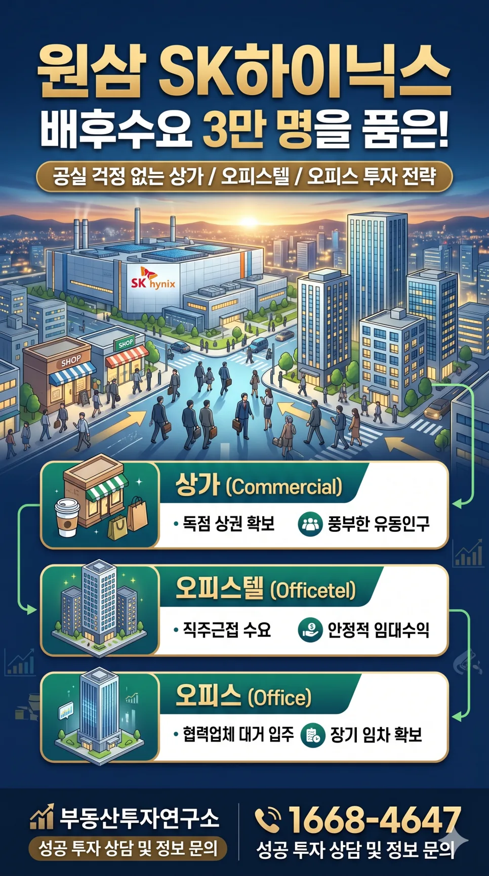 용인 원삼 SK하이닉스 투자 전략 2026: 상가·오피스텔·오피스 완벽 분석