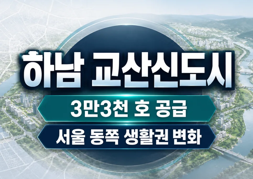 하남 교산신도시 2026년 공급 전망: 서울 동부 생활권 변화 분석