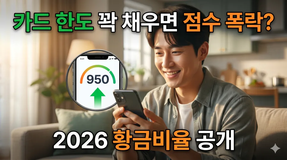 신용점수 2026: 카드 한도 35% 활용법으로 신용 올리기