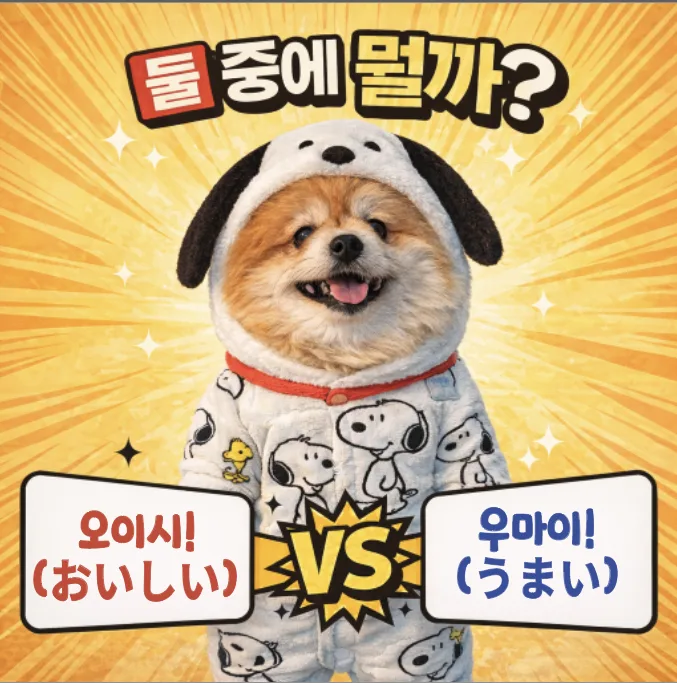 일본어 '맛있다' 표현 2026: 오이시 vs 우마이 정중함 비교
