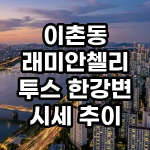 이촌 래미안첼리투스 시세 2026년 전망: 한강뷰 아파트 가치 분석