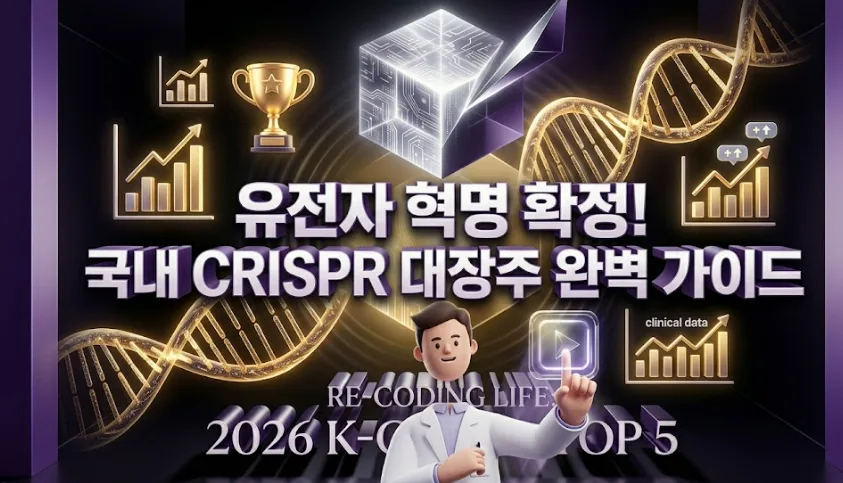 2026년 국내 유전자 편집 대장주 TOP 5: CRISPR 기술 혁신 분석