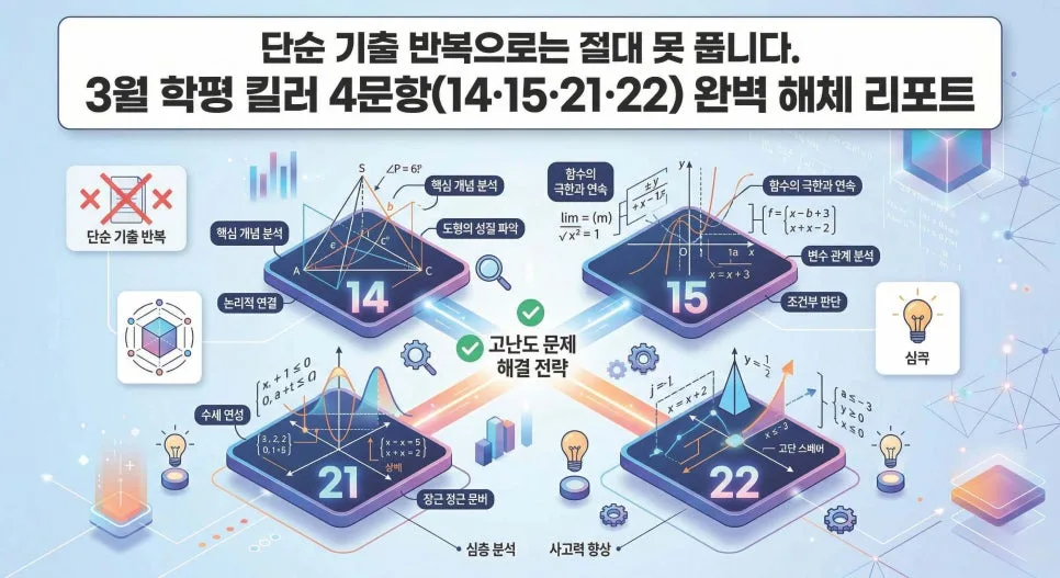 2026 3월 학평 수학, 킬러 문항 분석 및 학습 전략 4가지