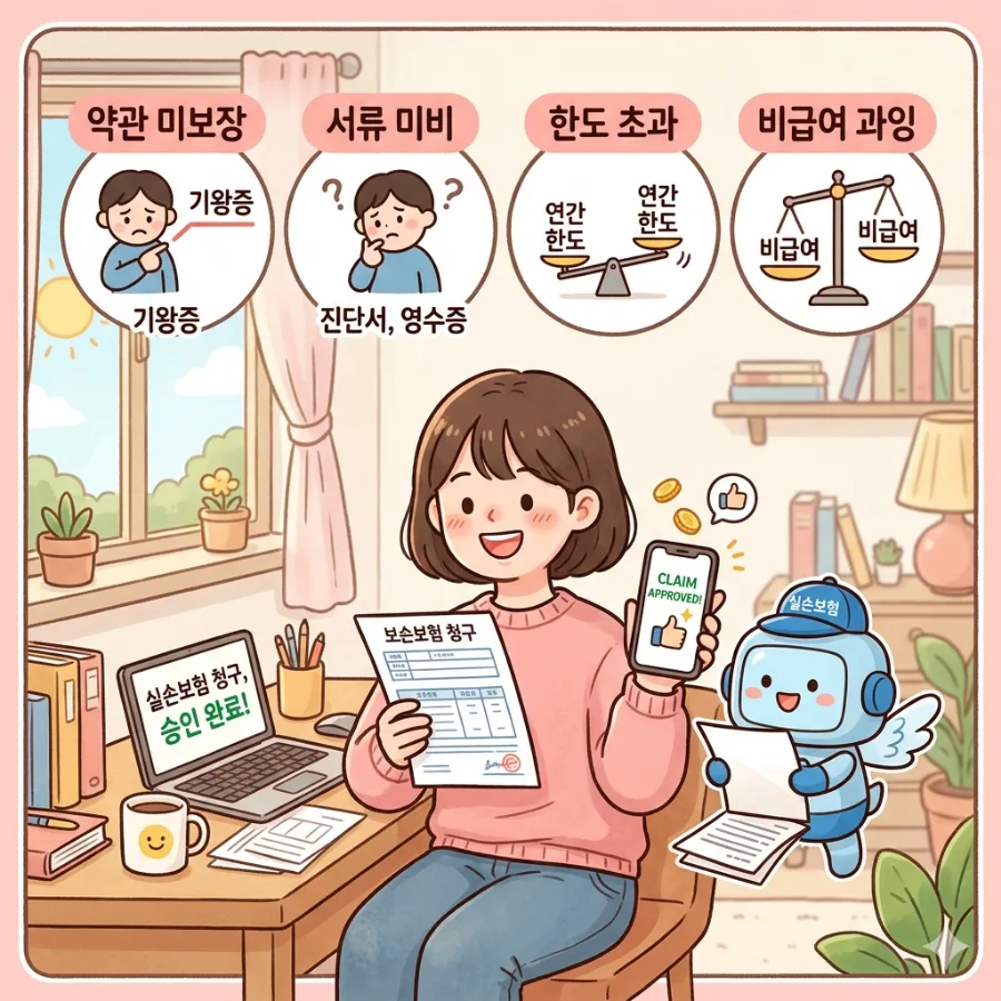 실손보험 청구 거절 이유 2026: 실제 경험자가 알려주는 핵심 체크리스트