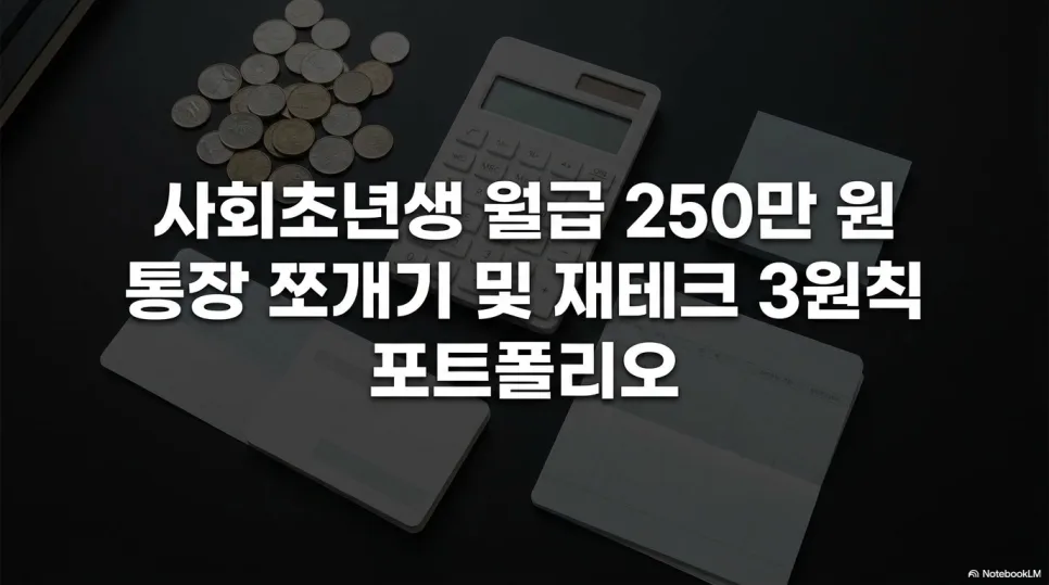 사회초년생 월급 250만 원, 통장 쪼개기 3원칙 2026년 총정리