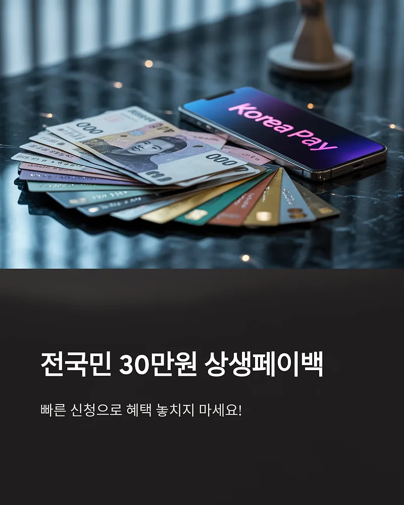 상생페이백 30만원 신청 방법 및 대상자 확인 2026년 총정리