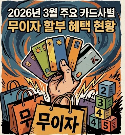2026년 3월 신용카드 무이자 할부 혜택 비교 및 활용법