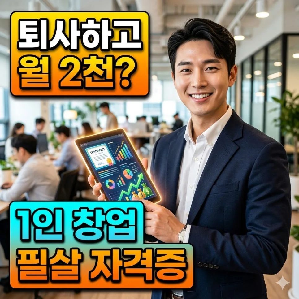 2026년 월 2천만원 버는 법인 창업 자격증 TOP 3