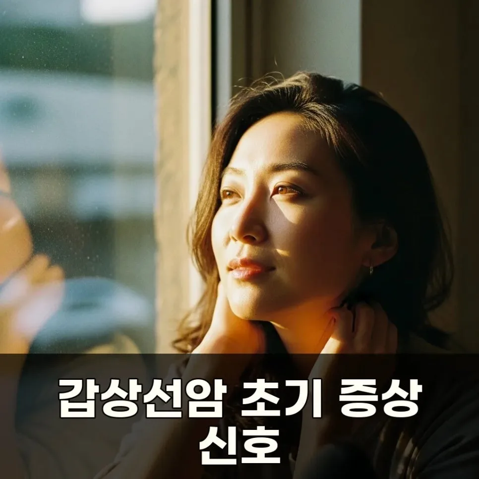 갑상선암 초기 증상 6가지: 목 혹, 통증 놓치면 위험 2026