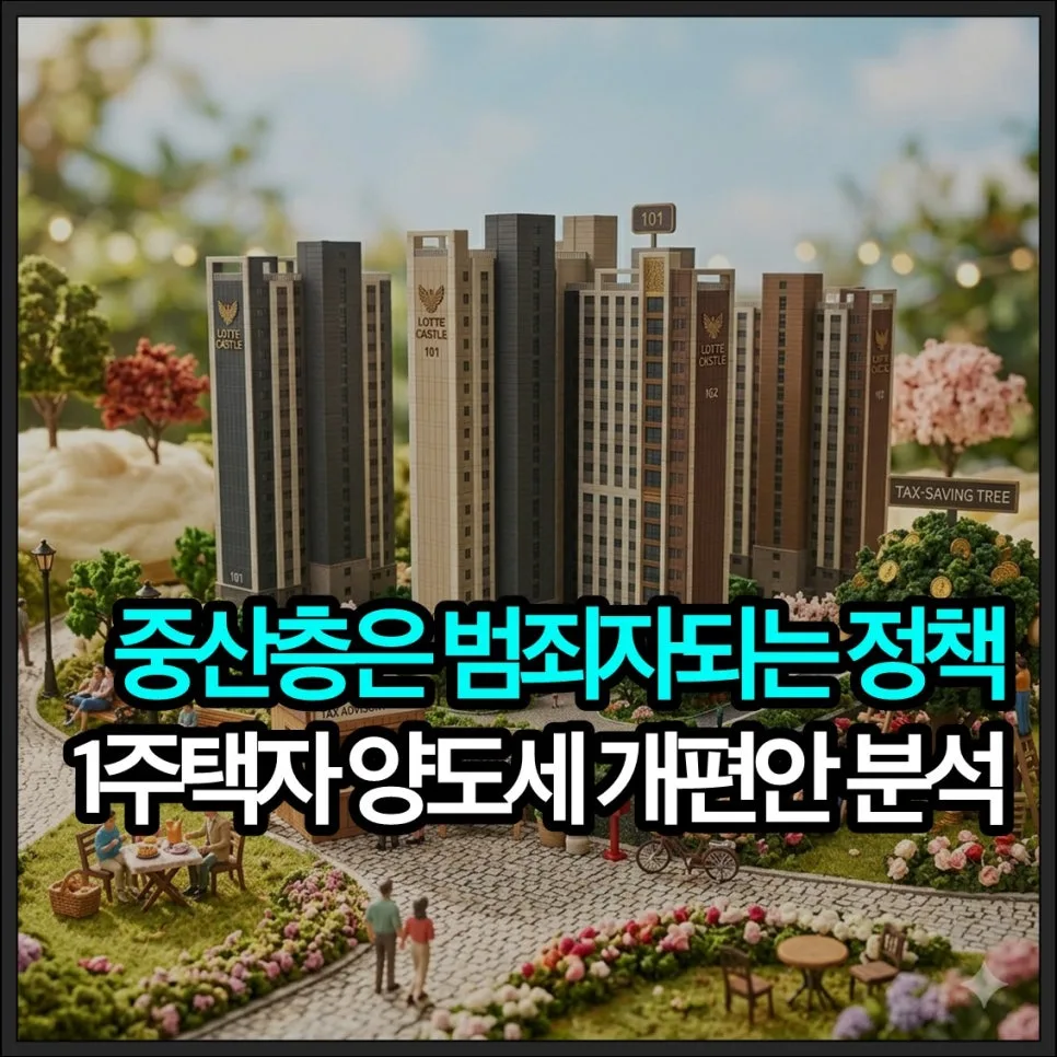 1주택자 양도세 2026년 개정안, 12억 초과 주택자 세금 폭탄? 총정리