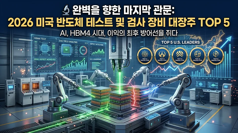 2026년 미국 반도체 검사 장비 대장주 5선: AI 칩 수율 극대화 전략