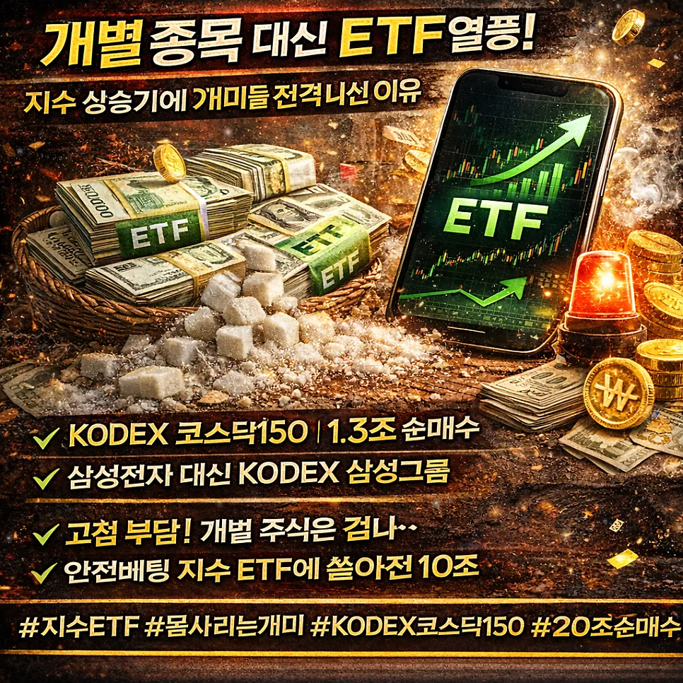 개미, 삼성·하이닉스 대신 ETF로 10조 쏠린 이유 2026