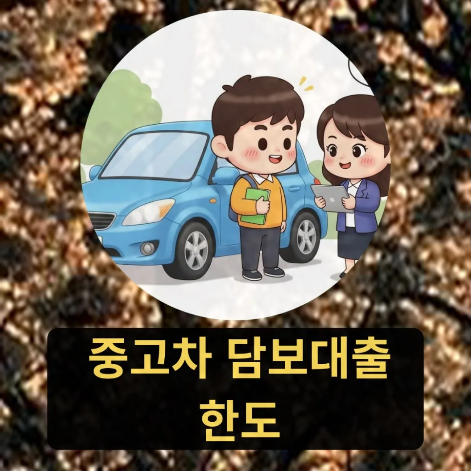 할부 남은 중고차 담보대출, 2026년 한도 산정법 완벽 정리
