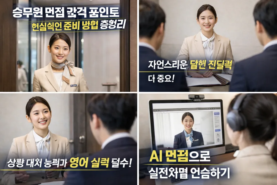 승무원 면접 합격 비결 2026: 첫인상부터 답변까지 완벽 준비