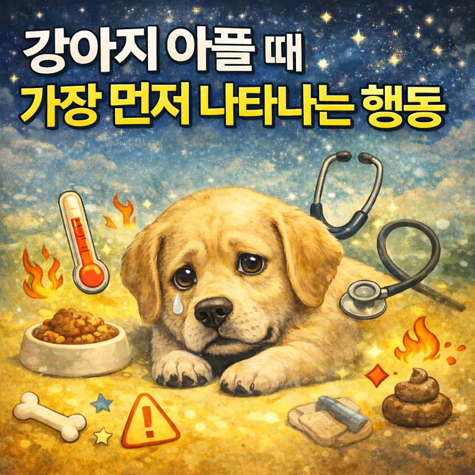 강아지 아플 때 초기 신호 7가지, 보호자가 놓치면 안 되는 이유 2026
