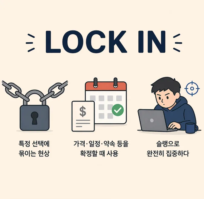 Lock In 뜻 3가지: 락인 효과부터 집중 몰입 슬랭까지 2026년 완벽 정리