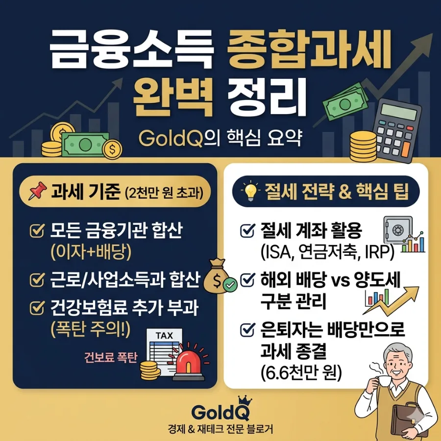 미국 배당주 세금 폭탄 피하는 법 2026: 금융소득종합과세 총정리
