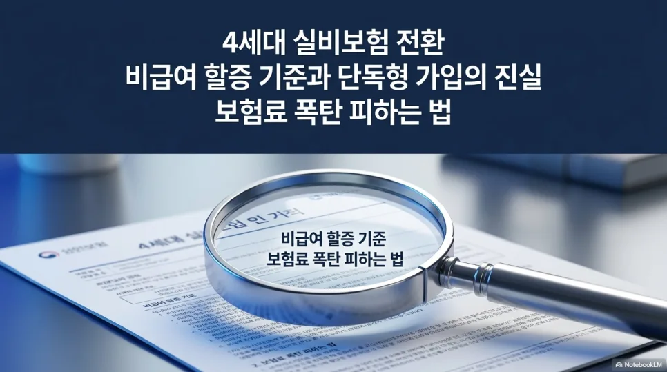 4세대 실비보험 전환, 할증 기준과 단독형 가입 2026년 총정리