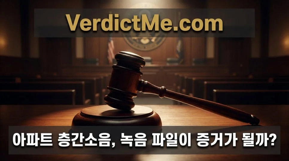 층간소음 녹음 증거 인정될까? 2026년 판례 분석